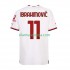 Camisola AC Milan Ibrahimović 11 Homem Equipamento Segundo 2022-2023 Manga Curta